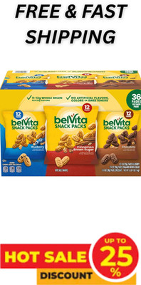 belVita Bites Breakfast Biscuits Variety Pack (1 oz., 36 pk.) Free Shipping