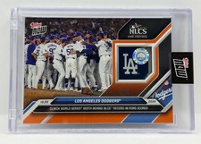 DODGERS Clinch World Series Game Used Relic 2024 Topps Now 861F ORANGE 3/5 NLCS