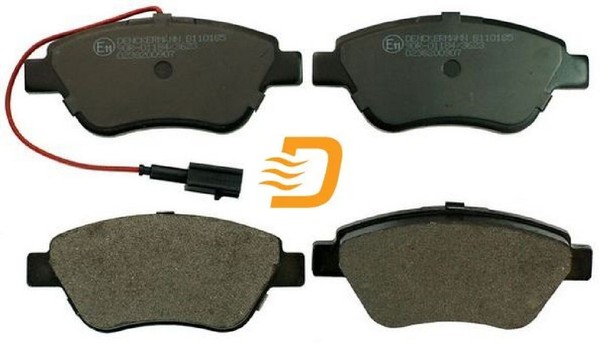 Denckermann B110185 Bremsbelagsatz FüR Scheibenbremse Bremsbelagsatz FüR Fiat-image