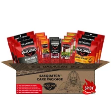 Jack Link's Spicy Beef Jerky Gift Basket Variety Pack - Includes Beef Jerky, Mea