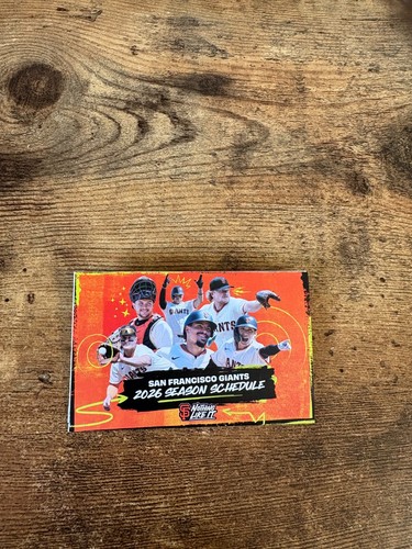 2026 SAN FRANCISCO GIANTS POCKET SCHEDULE