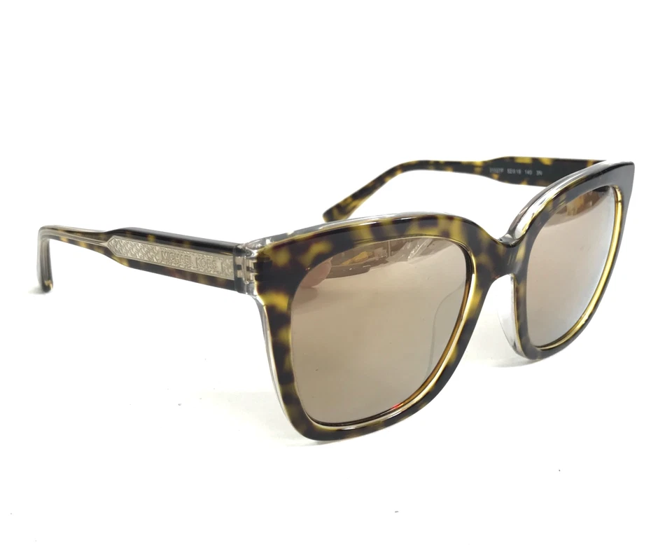 Gafas de sol Michael Kors MK2163 San Marino 31027P lentes doradas transparentes tortuga oscura Foto 2 de 4
