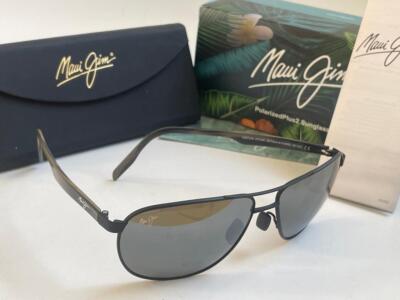 Maui Jim CASTLES Polarized Sunglasses 728-2M Matte Black/Gray