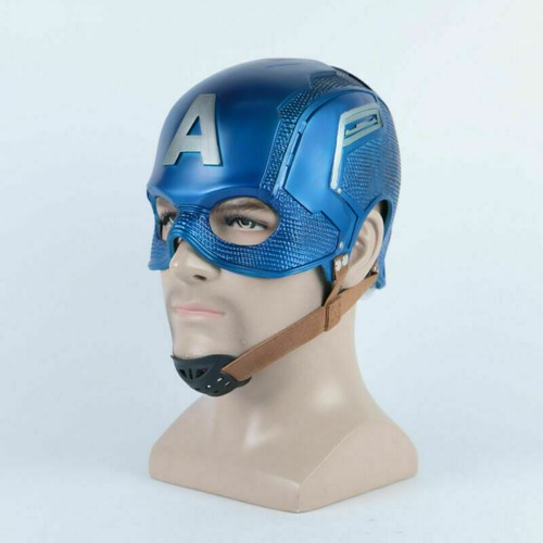 Captain America Helmet New Cosplay Steve Rogers Superhero Mask - Picture 2 of 11