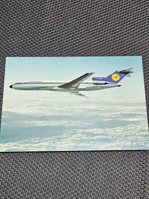 Lufthansa Boeing 727 Europa Jet In Flight Airline Issued Airplane Postcard
