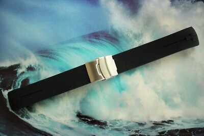 TISSOT 22-20 T-TOUCH DIVER RACER YACHT BLACK DEPLOYMENT CLASP WATCH BAND STRAP