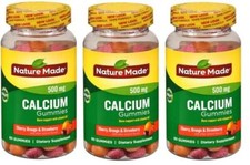Nature Made Calcium Gummies 80 Gummies X 3 Pa...