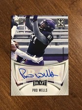 Pro Wells 2021 Leaf Draft Rookie X Auto BA-PW1 Bengals Philadelphia Stars RC