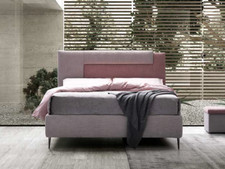 LETTO FRANCESE/MATRIMONIALE C/SENZA RETE 140/160/180 CONTENITORE TESSUTI LUSSO°