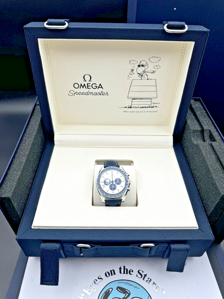 NEW 2025 Omega Speedmaster SILVER SNOOPY AWARD BLUE 310.32