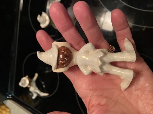 Lot Vintage Elves Pixie Japan Lefton Figurines MCM Iridescent Set Of 5 - Picture 12 of 24