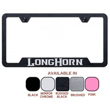 Ram Longhorn Laser Etched Logo Notched License Plate Frame Official Licensed