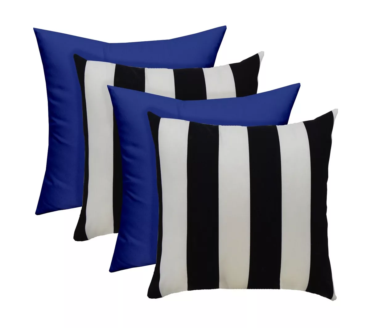 Black and blue outdoor cheap pillows