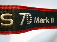 Canon EOS 7D Mark II Digital Camera Neck Shoulder Strap Black-Red - Genuine OEM