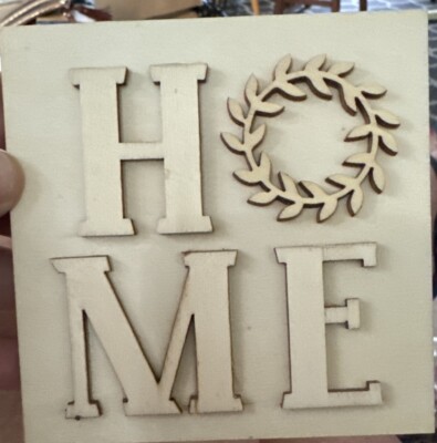 MAKE MARKET DIY Wood Decor Christmas Tree Home  Holiday 4 X 4 Lot Of 4 New