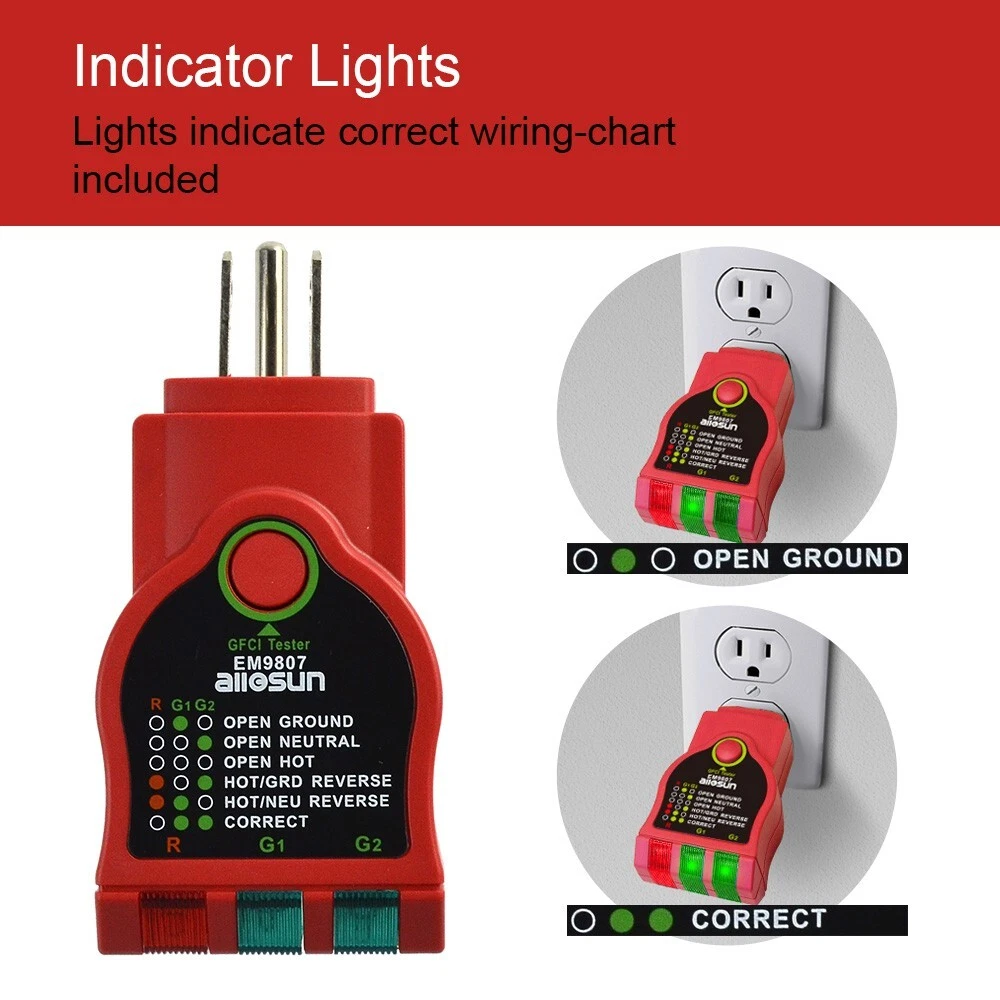 Outlet tester with gfci deals