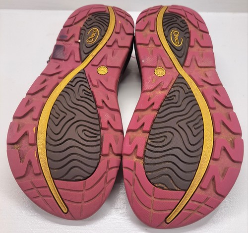 Chaco Women’s EcoTread Strappy Sandals Pink/Yellow Print Size 8 - Picture 5 of 6