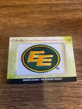 2014 CFL UPPER DECK  RARE EDMONTON ESKIMOS OPC TEAM LOGO