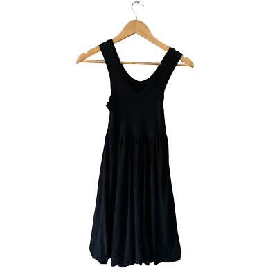 Norma Kamali Everlast Black Bubble Tank Dress Size XS