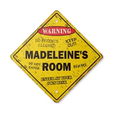 Madeleine's Room Vintage Crossing Sign Xing Plastic Rustic kids bedroom children