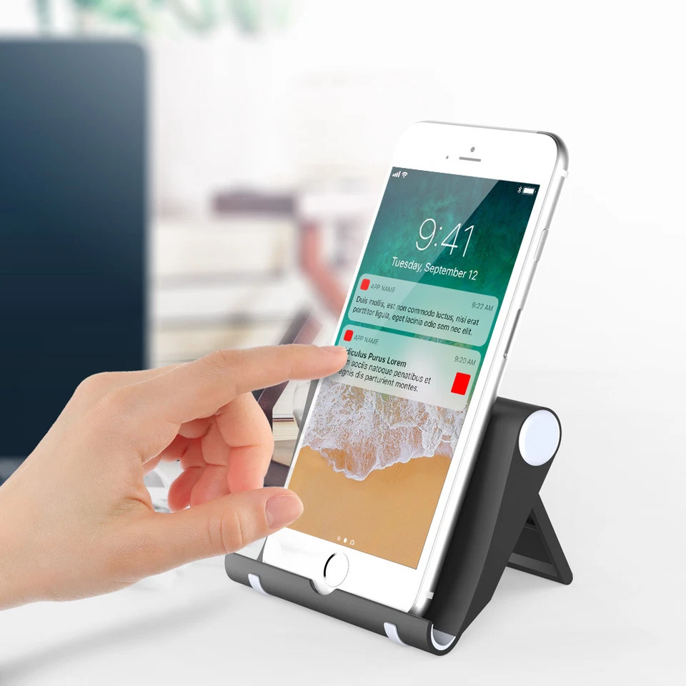 Adjustable Portable Desk Stand Holder Mount For iPhone Phone Tablet Universal - Image 2 of 4