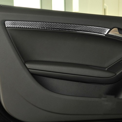 8Pcs Real Carbon Fiber Interior Door Panel Cover Trim For Audi A5 S5 2008-2016 - Picture 3 of 8