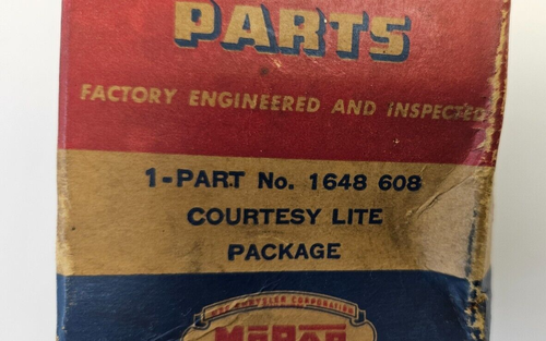 1956 Plymouth Dodge Belvedere Savoy Fury Courtesy Light Lamp Package 1648608 NOS - Picture 4 of 5