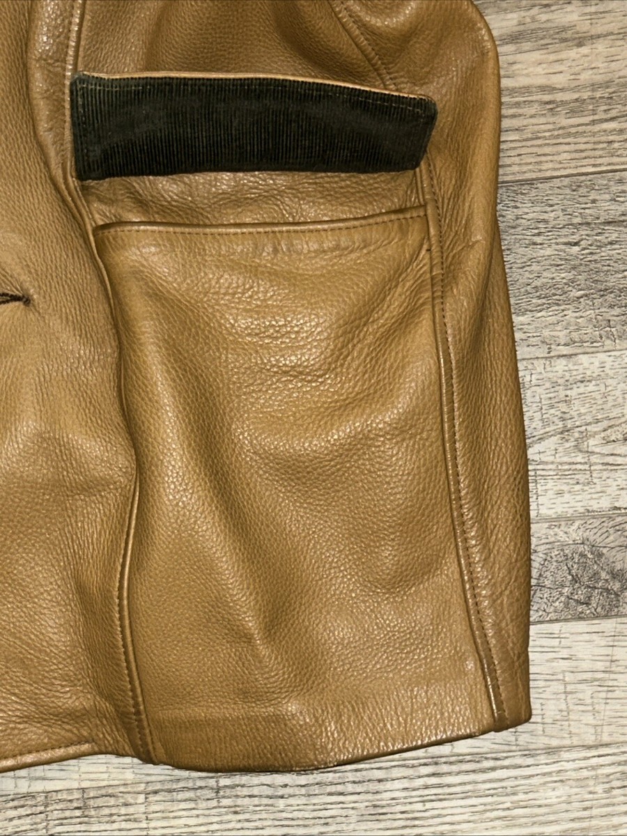 Vintage CLEARFIELD TAXIDERMY, Buckskin Tan Leather, Soft Leather 4