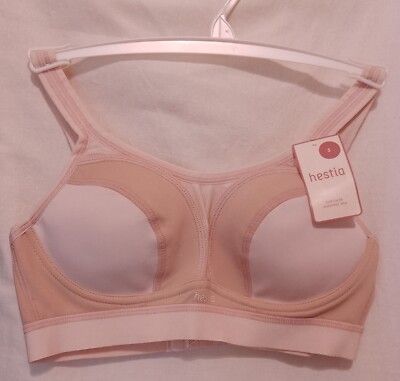 Hestia Sports Bra Pink Size Small BNWT Mesh Panel