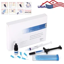 Dental Light Cure Orthodontic Adhesive Kit Paste Primer Acid Etching Gel CE