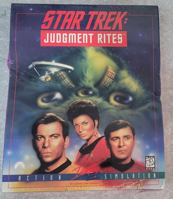 Vtg Star Trek Judgment Rites Action Simulation Interplay 1998 3-1/2 FREE US SHIP