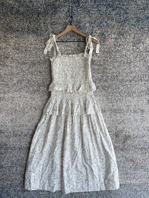knee length dresses for ladies A.L.C Harlow Handkerchief Midi Dress Blue
