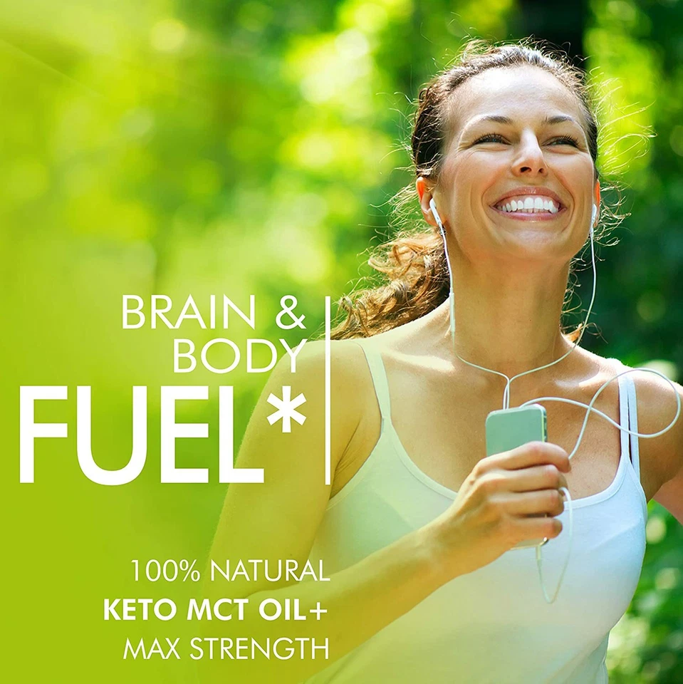 Keto MCT Oil Capsules with C8 & C10 - Ketosis Brain, Body Fuel for Women and Men - Image 2 of 4