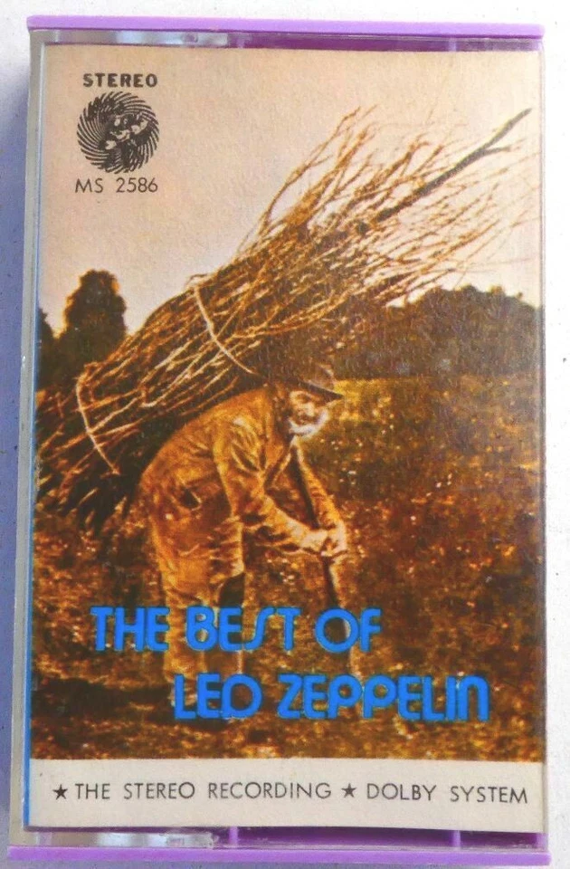 LED ZEPPELIN Best Of CASSETTE TAPE Import MAUVE CASE L@@K - Image 2 of 3