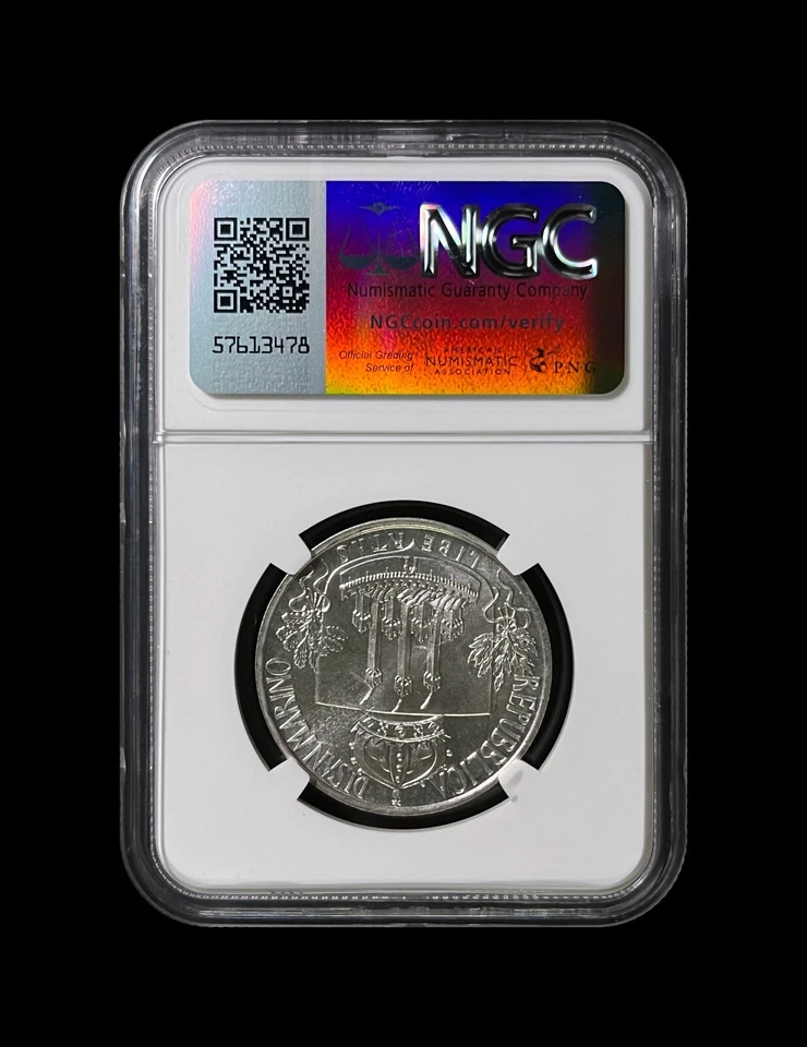 SAN MARINO. 1985, 1000 Lire, Silver - NGC MS67 - Top Pop 🥇 Music Year, Bach 17 - Image 4 of 4