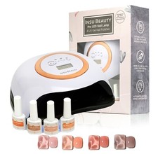 UV Curing Lamp + 4 Nail polish Kit Giftset Xmas Gift Women Girls set RRP �60 New