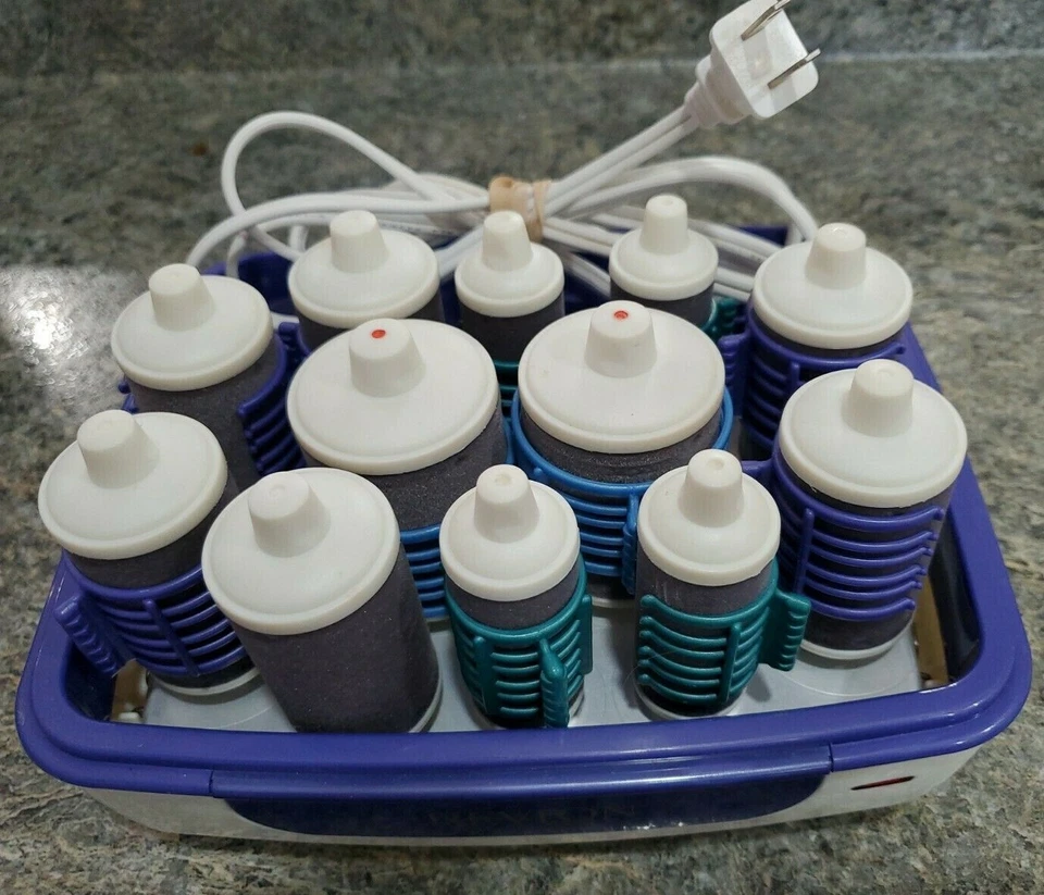 Juego de rizado Revlon RV-258 12 rodillos calientes flocados Cool Touch con 11 clips Foto 3 de 4