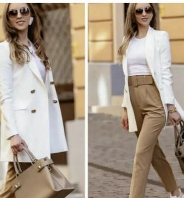 blazer dress white zara