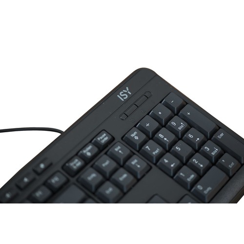 ISY IKE-1000 Kabelgebunden Tastatur USB Multimedia Keyboard Office DE QWERTZ - Zdjęcie 2 z 5
