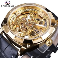 Forsining Mens Skeleton Mechanical Waterproof...