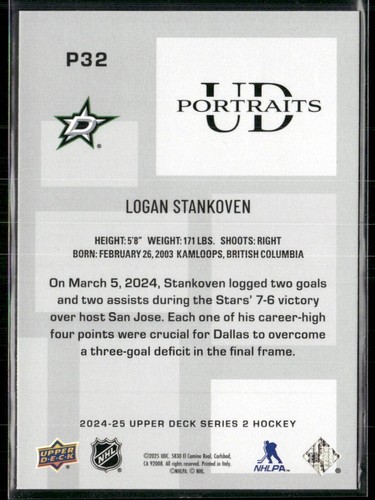 24/25 2024-25 Upper Deck SERIES 1 & 2 UD Portraits #P1 -#P60 ***U PICK LIST*** - Picture 65 of 121