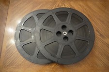 VINTAGE 16MM B W MOVIE FILM "BLACK DAKOTAS" GARY MERRILL 2 PARTS ON 2 REELS