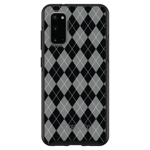 Custom OtterBox Symmetry für Samsung Galaxy S - Schwarz Grau Weiß Argyle - Bild 1 von 25