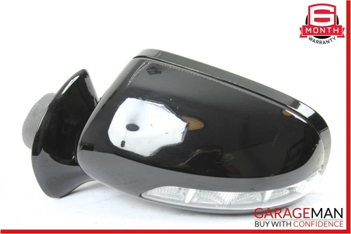 07-09 Mercedes W211 E550 E350 Front Left Side Mirror Door Rear View Black OEM