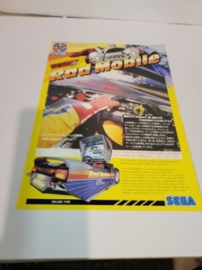 Flyer  SEGS RAD MOBILE  Arcade Video Game advertisement original see pic