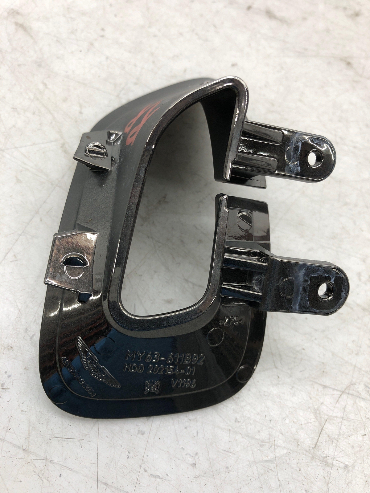 2019-2023 ASTON MARTIN VANTAGE SEAT BELT GUIDE BEZEL SET LEFT RIGHT MATTE GRAY