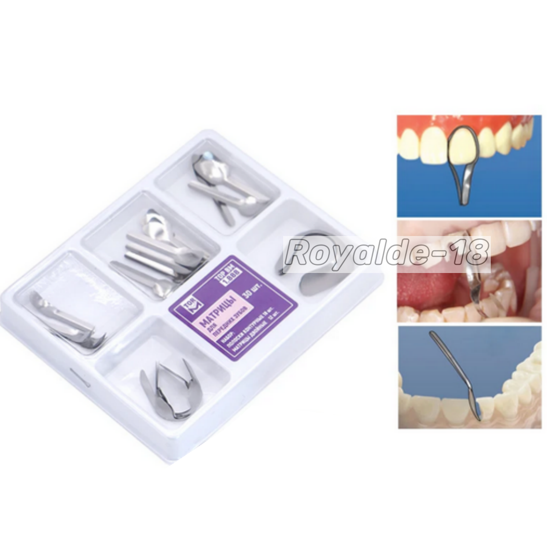 TOR VM Dental Proximal Anterior Strips Metal Matrices Twin Matrix