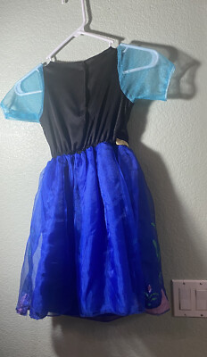 strapless open back dress Posh Peanut Toddler Girl's Disney Frozen Anna Twirl Dress in Blue, 2 Toddler, Viscose from Bamboo