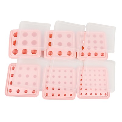 Round Chocolate Molds with Cover Non-stick Candy Cake Ice Cube Baking Supplies