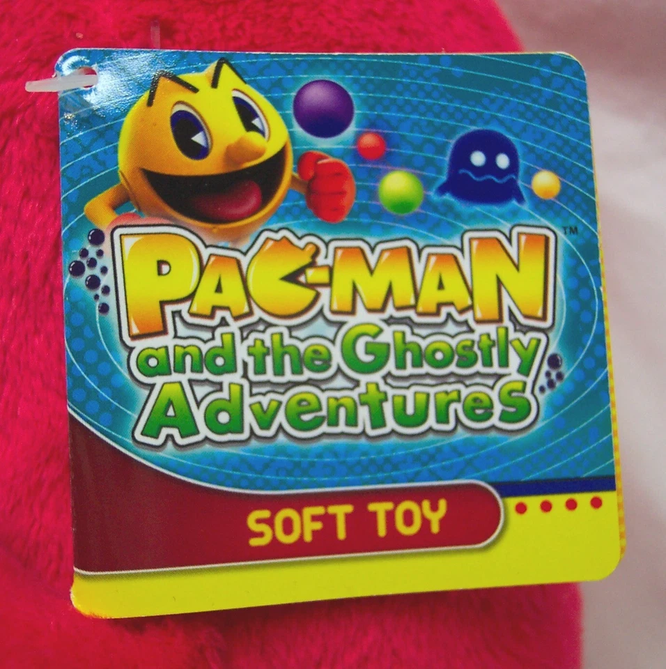 Pac-Man & the Ghostly Adventures SOFT ROJO PARPADEO FANTASMA 7" PELUCHE JUGUETE NUEVO Foto 3 de 4